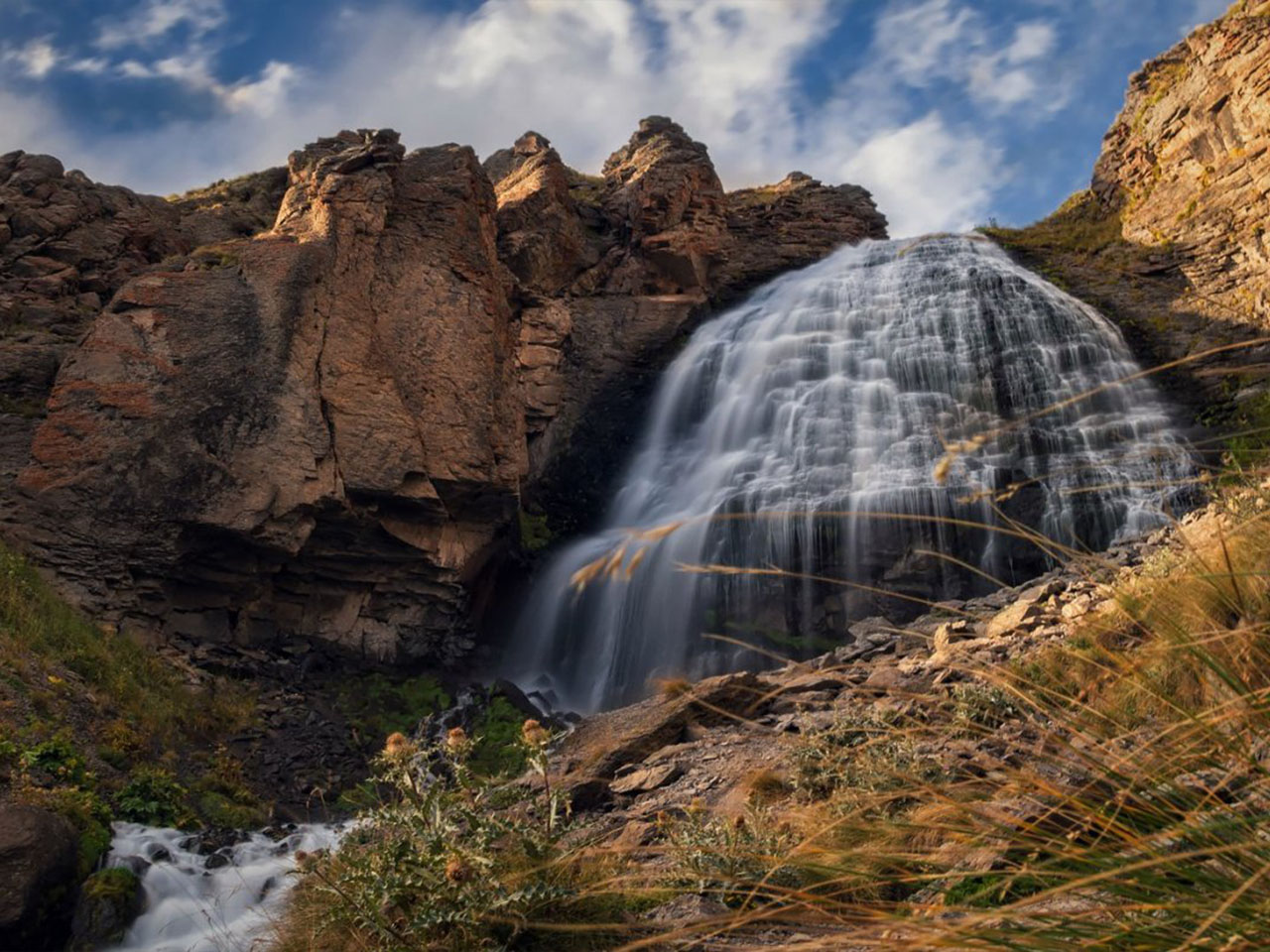 Водопад девичьи косы Кабардино-Балкария